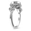Budding Milgrain Bezel Diamond Ring, smallview