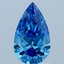 1.50 Ct. Fancy Vivid Blue Pear Lab Grown Diamond