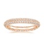 18K Rose Gold Tacori Sculpted Crescent Knife Edge Eternity Diamond Ring (2/3 ct. tw.), smalltop view