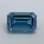 1.5 Ct. Fancy Vivid Malibu Blue Emerald Lab Grown Diamond