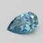 0.91 Ct. Fancy Vivid Blue Pear Lab Grown Diamond