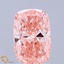 2.00 Ct. Fancy Vivid Pink Cushion Lab Grown Diamond