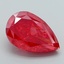 3.60 Ct. Fancy Vivid Red Pear Lab Grown Diamond