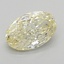 1.07 Ct. Fancy Light  Yellow Oval Lab Grown Diamond