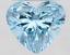 2.61 Ct. Fancy Vivid Blue Heart Lab Grown Diamond