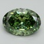 10.09 Ct. Fancy Vivid Green Oval Lab Grown Diamond