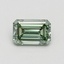 0.76 Ct. Fancy Vivid Green Emerald Lab Grown Diamond