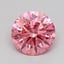 0.69 Ct. Fancy Vivid  Pink Round Lab Grown Diamond