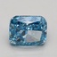 2.00 Ct. Fancy Vivid Blue Cushion Lab Grown Diamond