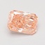 0.81 Ct. Fancy Vivid Pink Radiant Lab Grown Diamond
