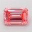 4.12 Ct. Fancy Vivid  Pink Emerald Lab Grown Diamond