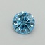 0.40 Ct. Fancy Vivid Blue Round Lab Grown Diamond