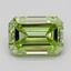 0.70 Ct. Fancy Vivid  Green Emerald Lab Grown Diamond