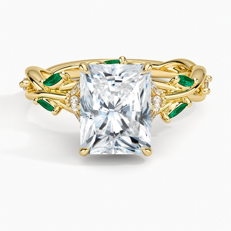Secret Garden Lab Emerald and Diamond Ring