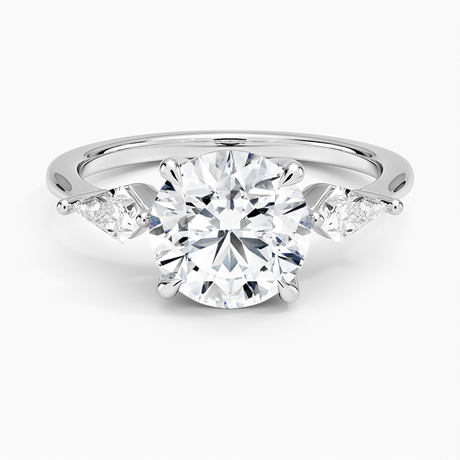 Platinum Luxe Cometa Three Stone Diamond Ring (1/3 ct. tw.)