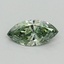 0.36 Ct. Fancy Vivid Green Marquise Lab Grown Diamond