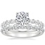 18K White Gold Luxe Marseille Diamond Ring with Bordeaux Diamond Ring (1/2 ct. tw.)