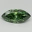 5.00 Ct. Fancy Vivid Pacific Green Marquise Lab Grown Diamond