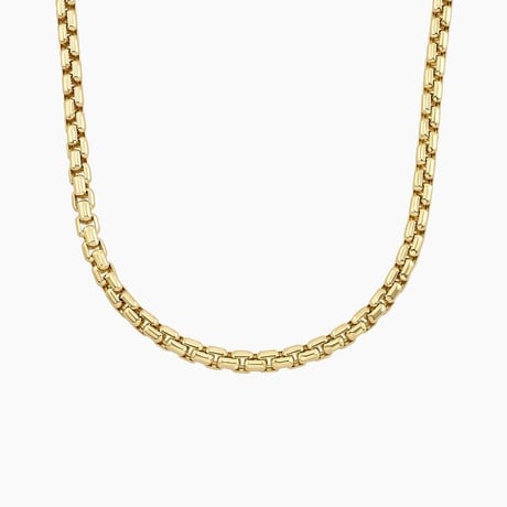 Riley Lightweight Rounded Box Chain Necklace (3.95mm)