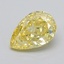 1.01 Ct. Fancy Intense  Yellow Pear Lab Grown Diamond