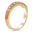 Pia Wedding Ring, smalltop view on a hand
