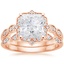 14KR Moissanite Cadenza Halo Diamond Bridal Set (1/4 ct. tw.), smalltop view
