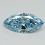 1.06 Ct. Fancy Vivid Blue Marquise Lab Grown Diamond