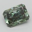 3.69 Ct. Fancy Vivid  Green Radiant Lab Grown Diamond