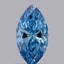 0.57 Ct. Fancy Vivid  Blue Marquise Lab Grown Diamond
