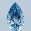1.50 Ct. Fancy Vivid Blue Pear Lab Grown Diamond
