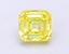 1.06 Ct. Fancy Vivid Yellow Asscher Lab Grown Diamond