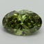 5.00 Ct. Fancy Vivid Green Oval Lab Grown Diamond