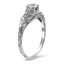 The Norene Ring, smalltop view on a hand
