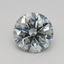 0.51 Ct. Fancy Intense Green Round Lab Grown Diamond