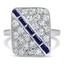 Retro Sapphire Cocktail Ring