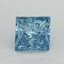 1.52 Ct. Fancy Vivid Blue Princess Lab Grown Diamond