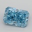3.01 Ct. Fancy Vivid Blue Radiant Lab Grown Diamond