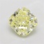 1.13 Ct. Fancy Light Yellow Cushion Lab Grown Diamond