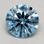 1.03 Ct. Fancy Vivid Blue Round Lab Grown Diamond