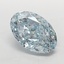 2.17 Ct. Fancy Intense  Blue Oval Lab Grown Diamond