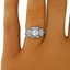 The Devon Ring, smalltop view on a hand