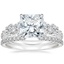 18K White Gold Tatiana Diamond Ring with Luxe Sia Diamond Open Ring (1/5 ct. tw.)