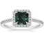 18K White Gold Ballad Halo Three-Quarter Coverage Diamond Ring (1/3 ct. tw.), smalltop view