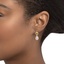 The Bellanca Earrings, smalltop view on a hand