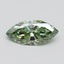 1.00 Ct. Fancy Vivid Green Marquise Lab Grown Diamond