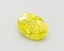 1.01 Ct. Fancy Vivid  Yellow Oval Lab Grown Diamond