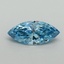 1.11 Ct. Fancy Vivid Blue Marquise Lab Grown Diamond