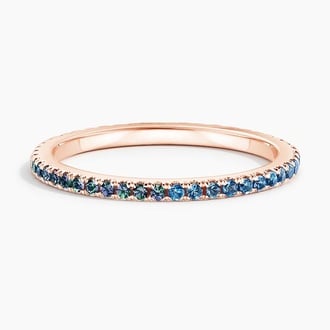 Ballad Eternity Lab Alexandrite and London Blue Topaz Ring