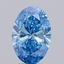 2.54 Ct. Fancy Vivid Blue Oval Lab Grown Diamond