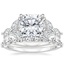 18K White Gold Colibri Diamond Ring with Versailles Diamond Ring (3/8 ct. tw.)
